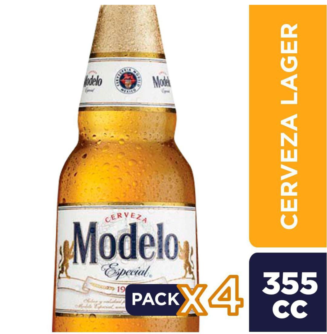 Cerveza Modelo especial PACK X 4UND X 355ml 